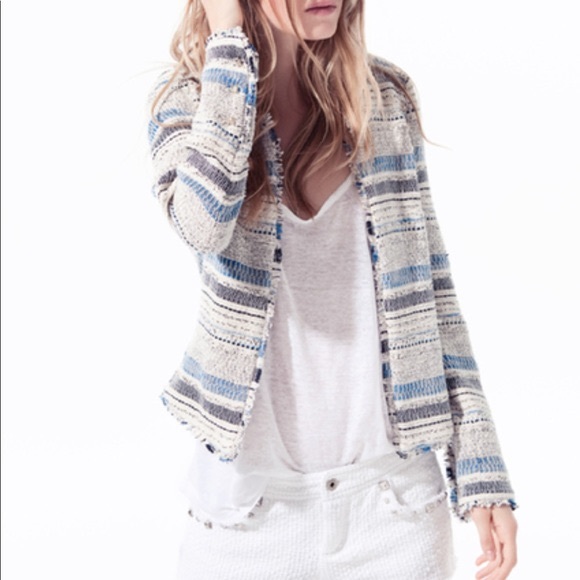 Zara Jackets & Blazers - Zara Trafaluc Tweed Blazer With Studs